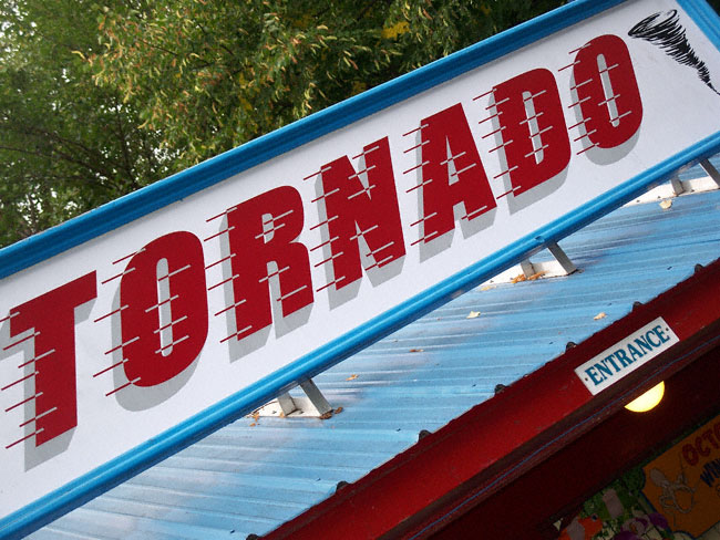 The Tornado Roller Coaster at Adventureland, Altoona, Iowa 
