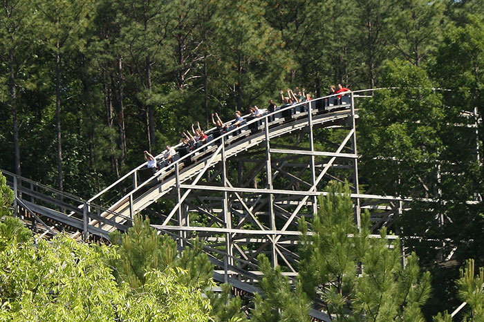 Rampage Roller Coaster at Alabama Adventure, Bessmer, Alabama