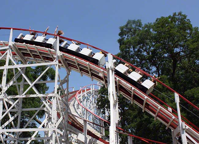 The Legend Roller Coaster at Arnolds Park, Arnolds Park Iowa