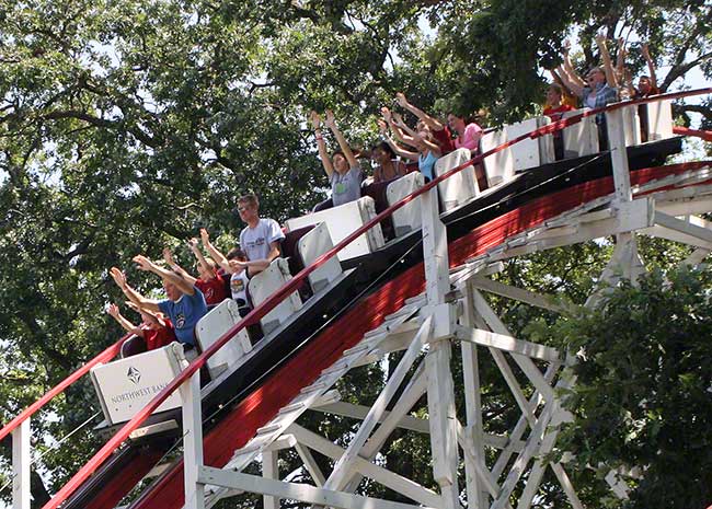 The Legend Roller Coaster at Arnolds Park, Arnolds Park Iowa