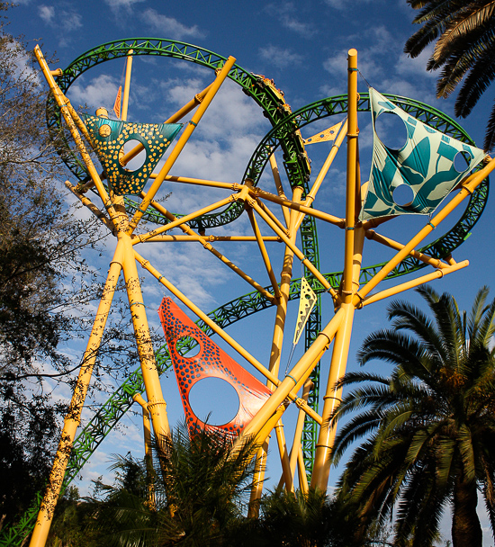 The Cheetah Hunt roller coaster at Busch Gardens Tampa, Tampa, Florida