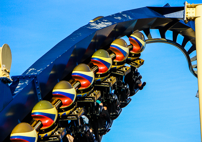 The Montu roller coaster at Busch Gardens Tampa, Tampa, Florida