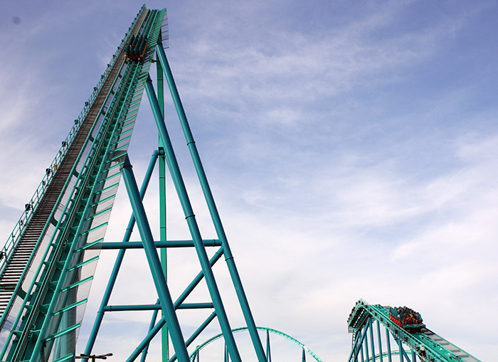 The Leviathan Roller Coaster at Canada's Wonderland, Vaughn, Ontario, Canada