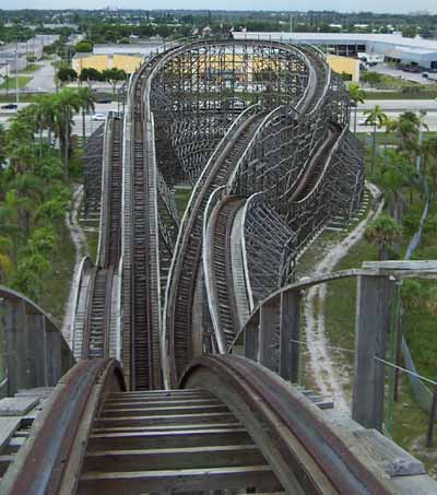 The Dania Beach Hurricane Roller Coaster @ Boomers Dania Beach, Florida