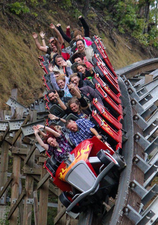 The Lightning Rod Rollercoaster at Dollywood Theme Park, Pigeon Forge, Tennessee