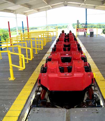 The Afterburner Rollercoaster at Fun Spot, Angola, Indiana
