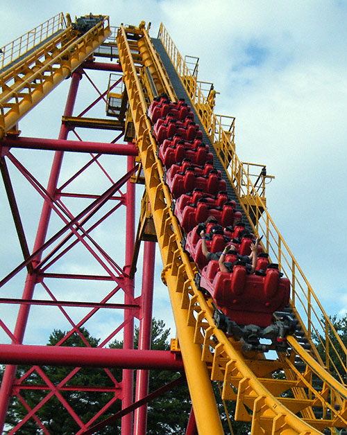 The Boomerang Coast to Coaster Roller Coaster At The Great Escape, Lake George, New York