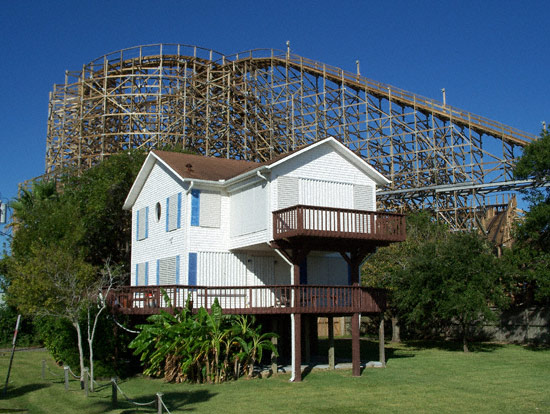 The Boardwalk Bullet Rollercoaster at the Kemah Boardwalk, Kemah Texas