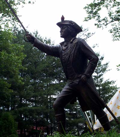 A Statue Of George Washington At Kennywood Park, West Mifflin Pennsylvania