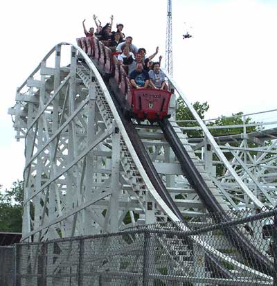The Jack Rabbit Rollercoaster At Kennywood Park, West Mifflin Pennsylvania