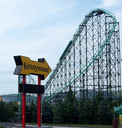 The Phantom's Revenge Rollercoaster at Kennywood Park, West Mifflin Pennsylvania