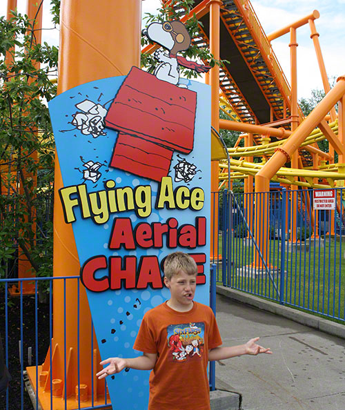 The Flying Ace Roller Coaster at Kings Island, Kings Mills, Ohio