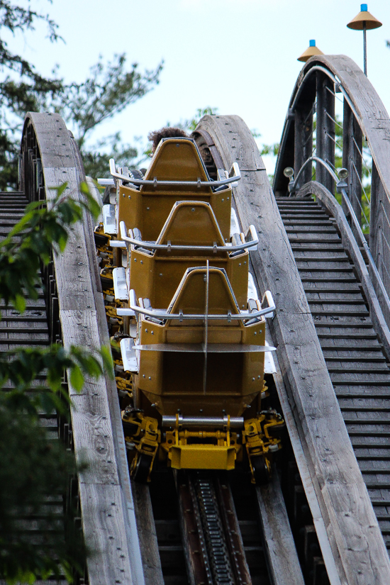 The Flying Turns Roller Coaster at Knoebels Amusement Resort, Elysburg, Pennsylvania