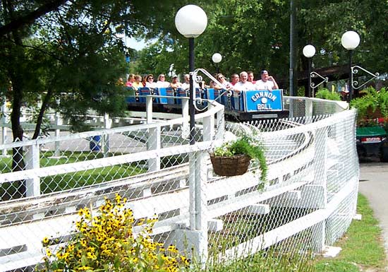The Cannon Ball Rollercoaster at Lake Winnepesaukah, Rossville, Georgia