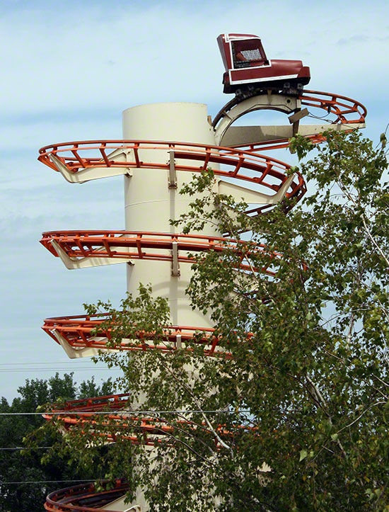 The Wild and Wooly Tobogan Roller Coaster at Little Amerricka Amusement Park, Marshall, Wisconsin