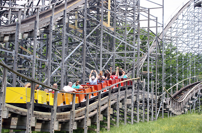 The Silver Comet Roller Coaster at Martin's Fantasy Island Amusement Park, Grand Island, New York