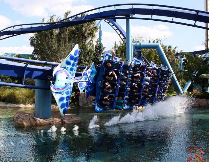 The Manta Roller Coaster at SeaWorld Orlando, Orlando, Florida