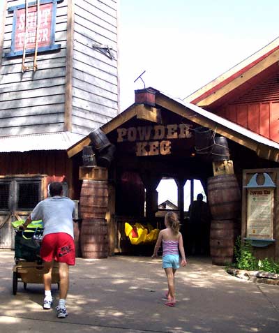 The Powder Keg rollercoaster at Silver Dollar City, Branson, MO