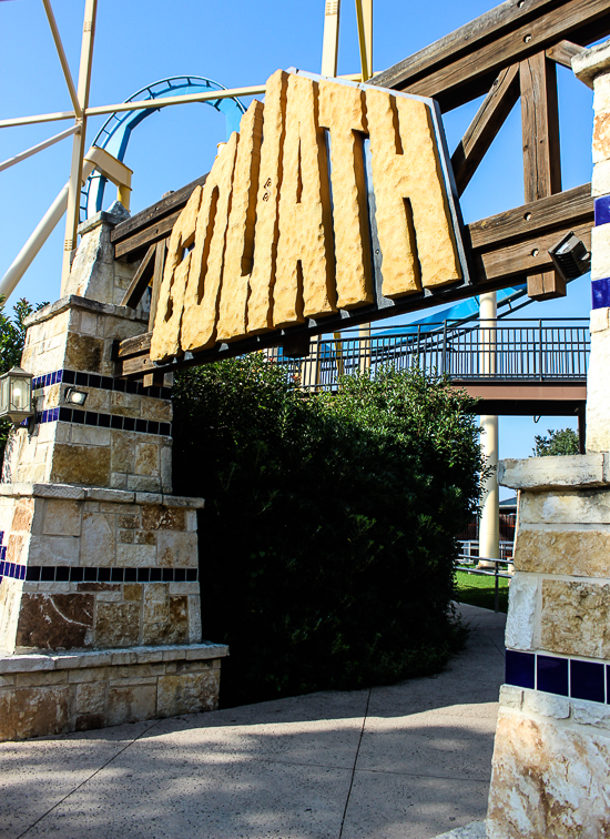 The Goliath Rollercoaster at Six Flags Fiesta Texas, San Antonio, Texas