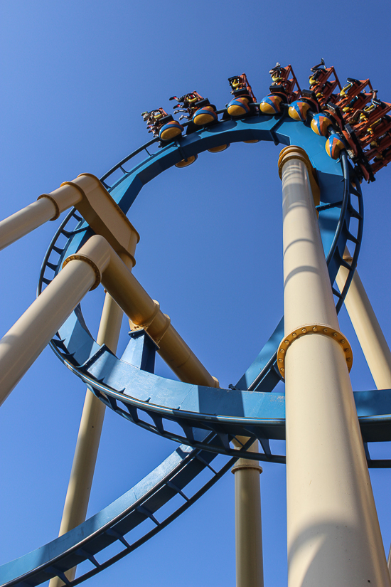 The Goliath rollercoaster at Six Flags Fiesta Texas, San Antonio, Texas