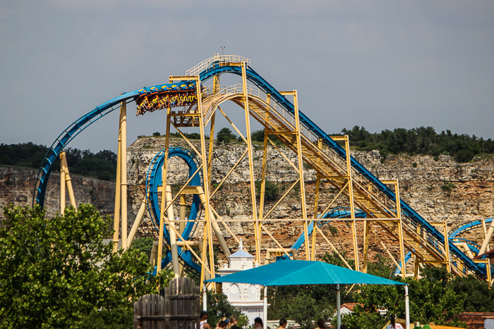 The Goliath Rollercoaster at Six Flags Fiesta Texas, San Antonio, Texas