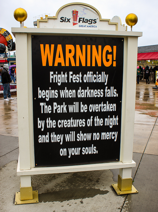Fright Fest 2014 at Six Flags Great America, Gurnee, Illinois