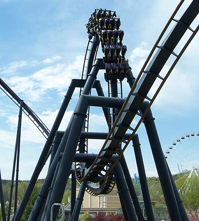 Batman The Ride Rollercoaster at Six Flags St. Louis