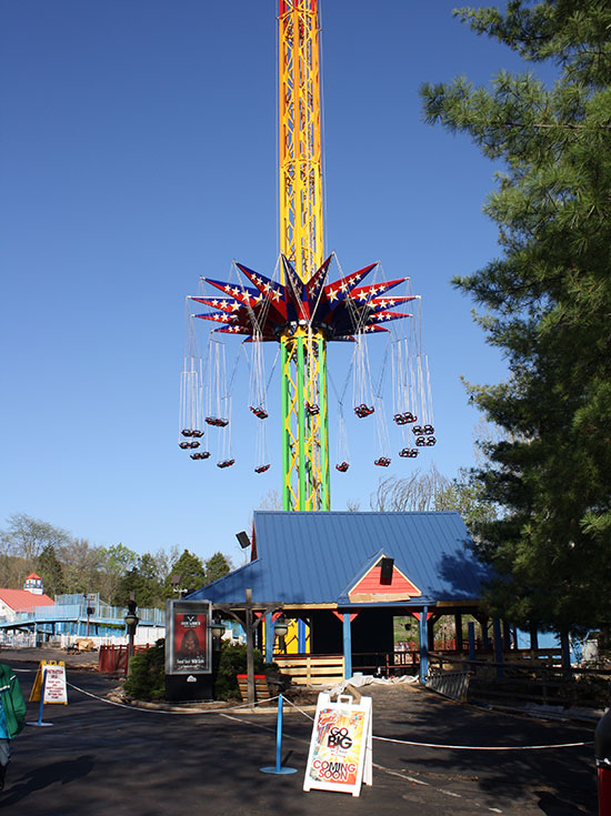 The new for 2011 Sky Screamer ride at Six Flags St. Louis, Eureka, Missouri