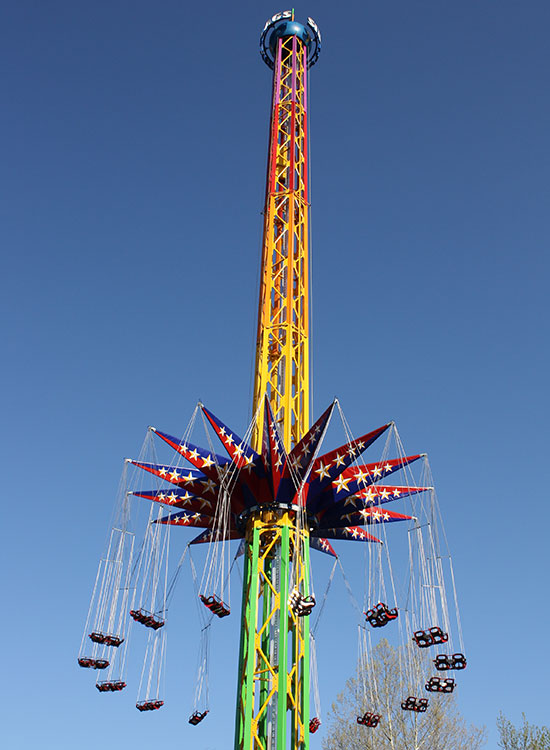 The new for 2011 Sky Screamer ride at Six Flags St. Louis, Eureka, Missouri