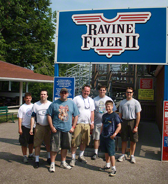 The Ravine Flyer 2 Roller Coaster at Waldameer Amusement Park, Erie, Pennsylvania