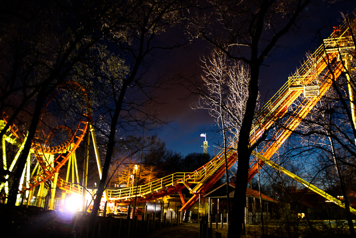 Boomerang Roller Coaster at Worlds of Fun, Kansas City, Missouri