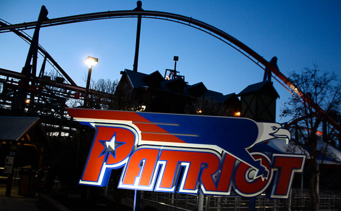 The Patriot Roller Coaster at Worlds of Fun, Kansas City, Missouri