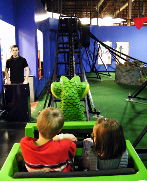 The Python Pit Roller Coaster at Zonkers Family Entertainment Center, Olathe, Kansas