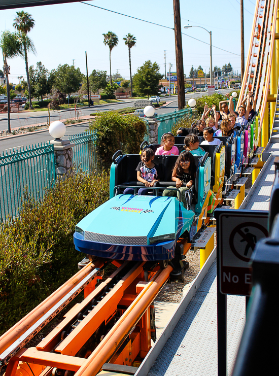 The Rewind Racers Rollercoaster at Adventure City, Anaheim, California