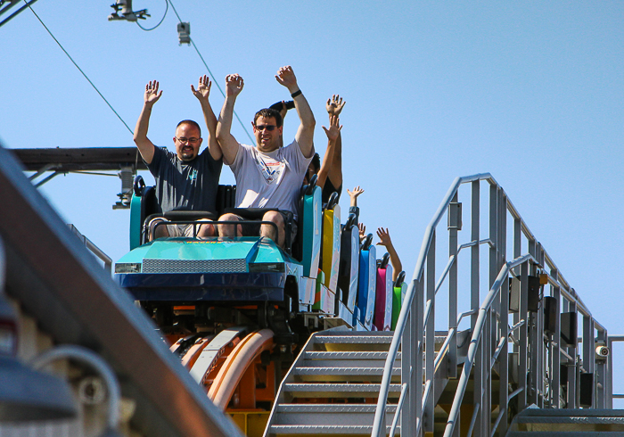 The Rewind Racers Rollercoaster at Adventure City, Anaheim, California