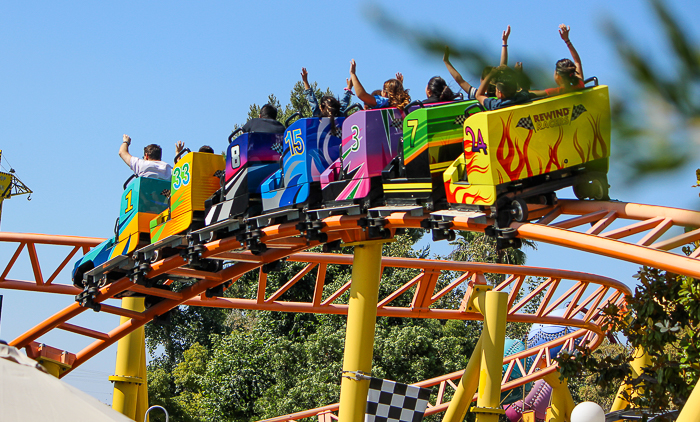 The Rewind Racers Rollercoaster at Adventure City, Anaheim, California