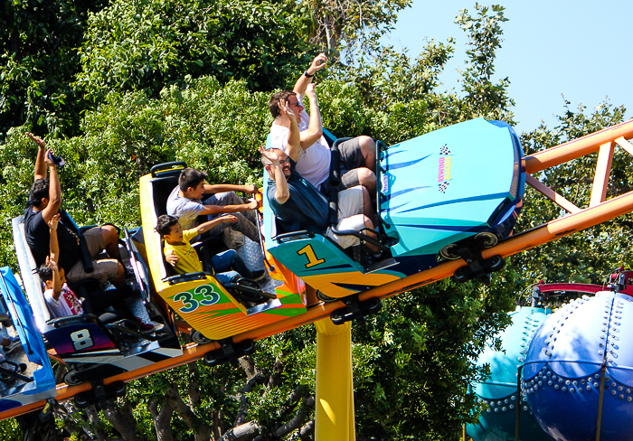 The Rewind Racers Rollercoaster at Adventure City, Anaheim, California