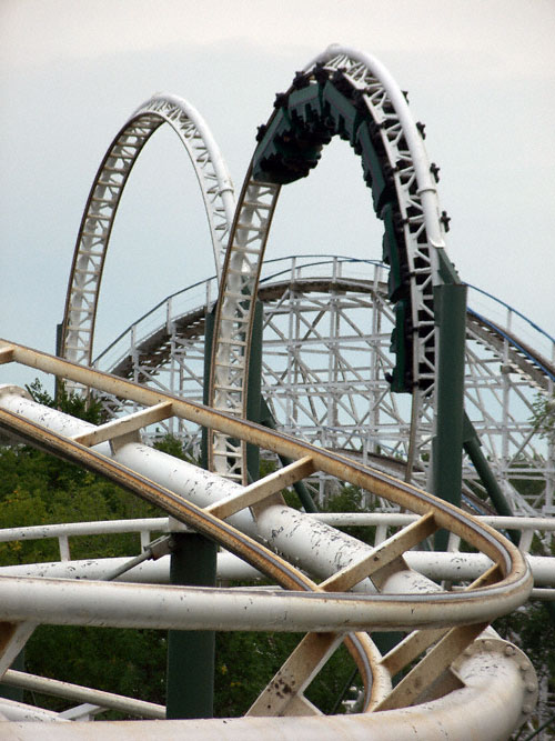 The Dragon Roller Coaster At Adventureland, Altoona, Iowa 