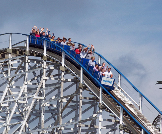 The Tornado Roller Coaster at Adventureland, Altoona, Iowa