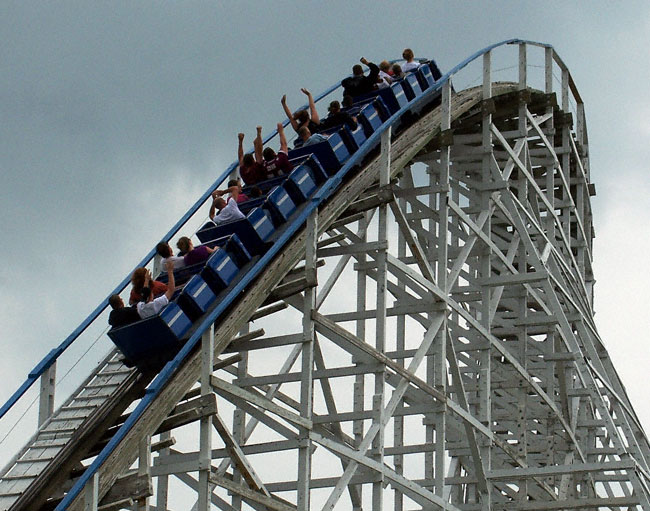 The Tornado Roller Coaster at Adventureland, Altoona, Iowa