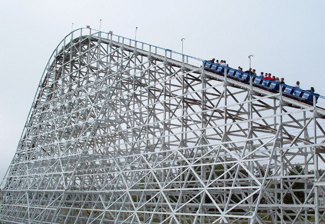 The Tornado Roller Coaster at Adventureland, Altoona, Iowa