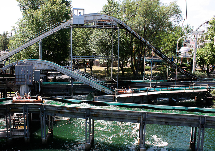 The Log Flume at Adventureland Amusement Park, Altoona, Iowa