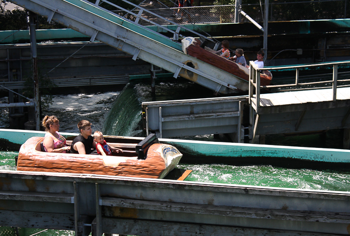 The Log Flume at Adventureland Amusement Park, Altoona, Iowa