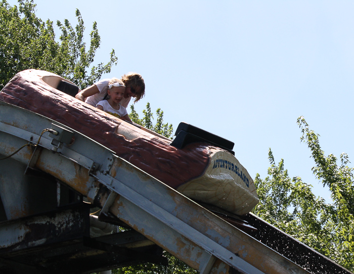 The Log Flume at Adventureland Amusement Park, Altoona, Iowa