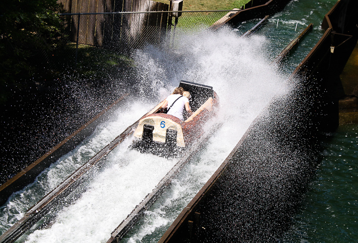 The Log Flume at Adventureland Amusement Park, Altoona, Iowa