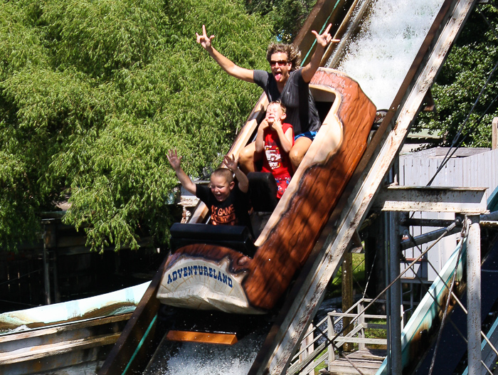 The Log Flume at Adventureland Amusement Park, Altoona, Iowa