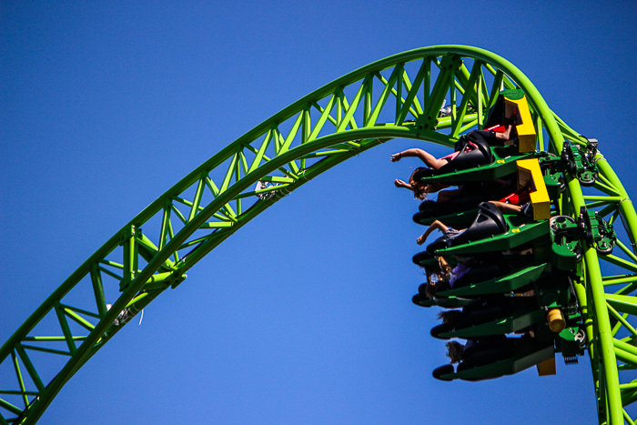 The Monster a new for 2016 Gerstlauer Infinity roller coaster at Adventureland Amusement Park, Altoona, Iowa