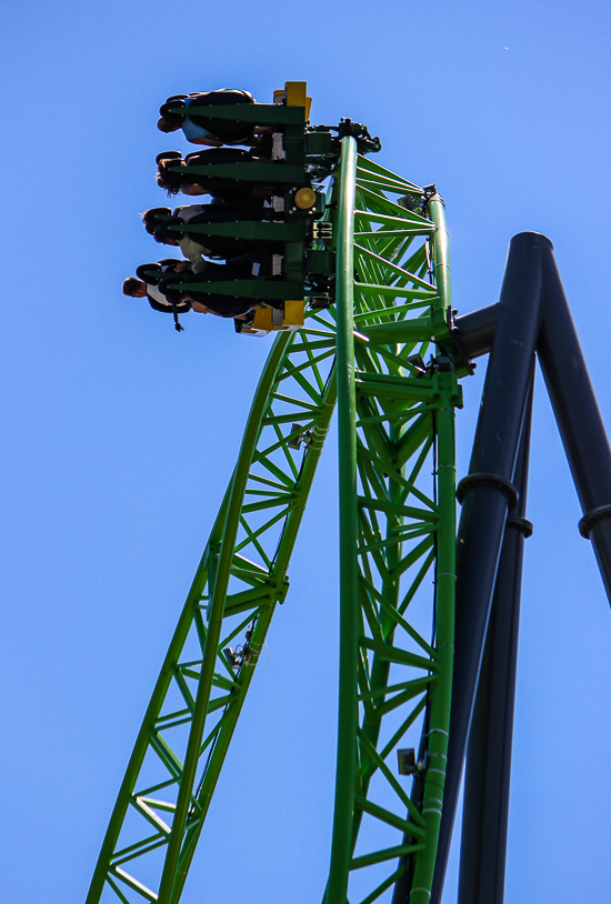 The Monster a new for 2016 Gerstlauer Infinity roller coaster at Adventureland Amusement Park, Altoona, Iowa