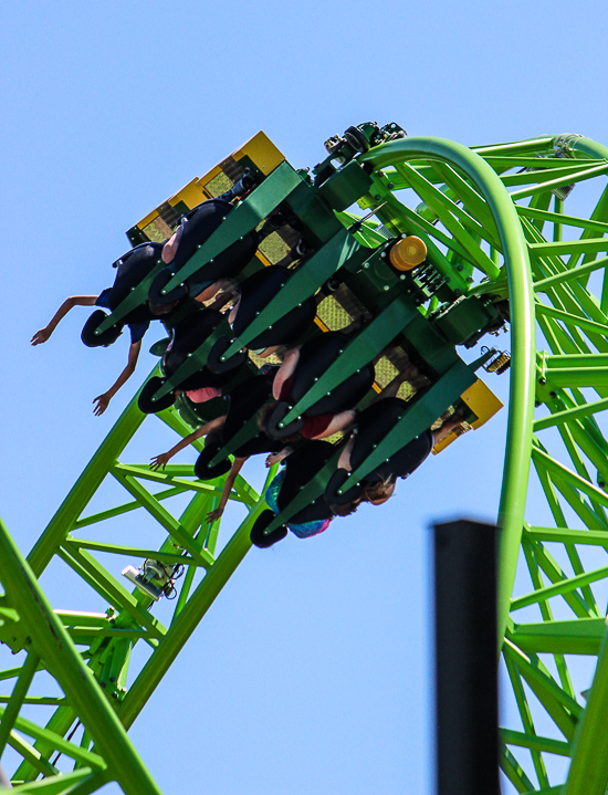 The Monster a new for 2016 Gerstlauer Infinity roller coaster at Adventureland Amusement Park, Altoona, Iowa