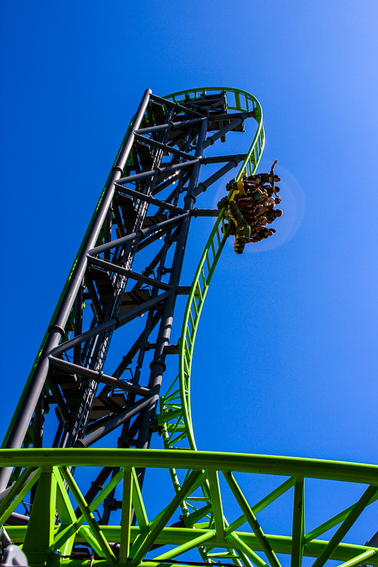 The Monster a new for 2016 Gerstlauer Infinity roller coaster at Adventureland Amusement Park, Altoona, Iowa